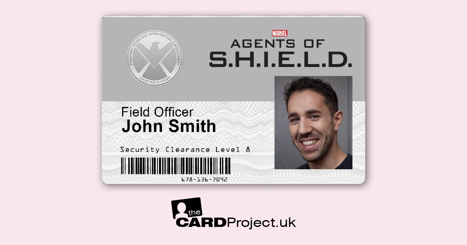 Agents of SHIELD ID Card, Cosplay, Film and Television Prop (FRONT)